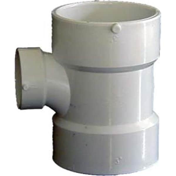 Genova Products 71132 3 in. X 3 in. X 2 in. Sch. 40 PVC-DWV Reducing Sanitary Tees 71132 - main
